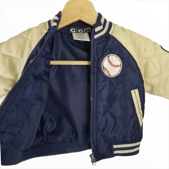 Vintage CCM Baseball 👶12M Varsity Bomber Jacket - Picture 3 of 10